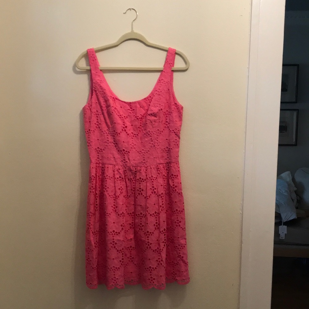 Lilly Pulitzer pink eyelet dress